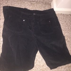 Black fuzzy tight jeans